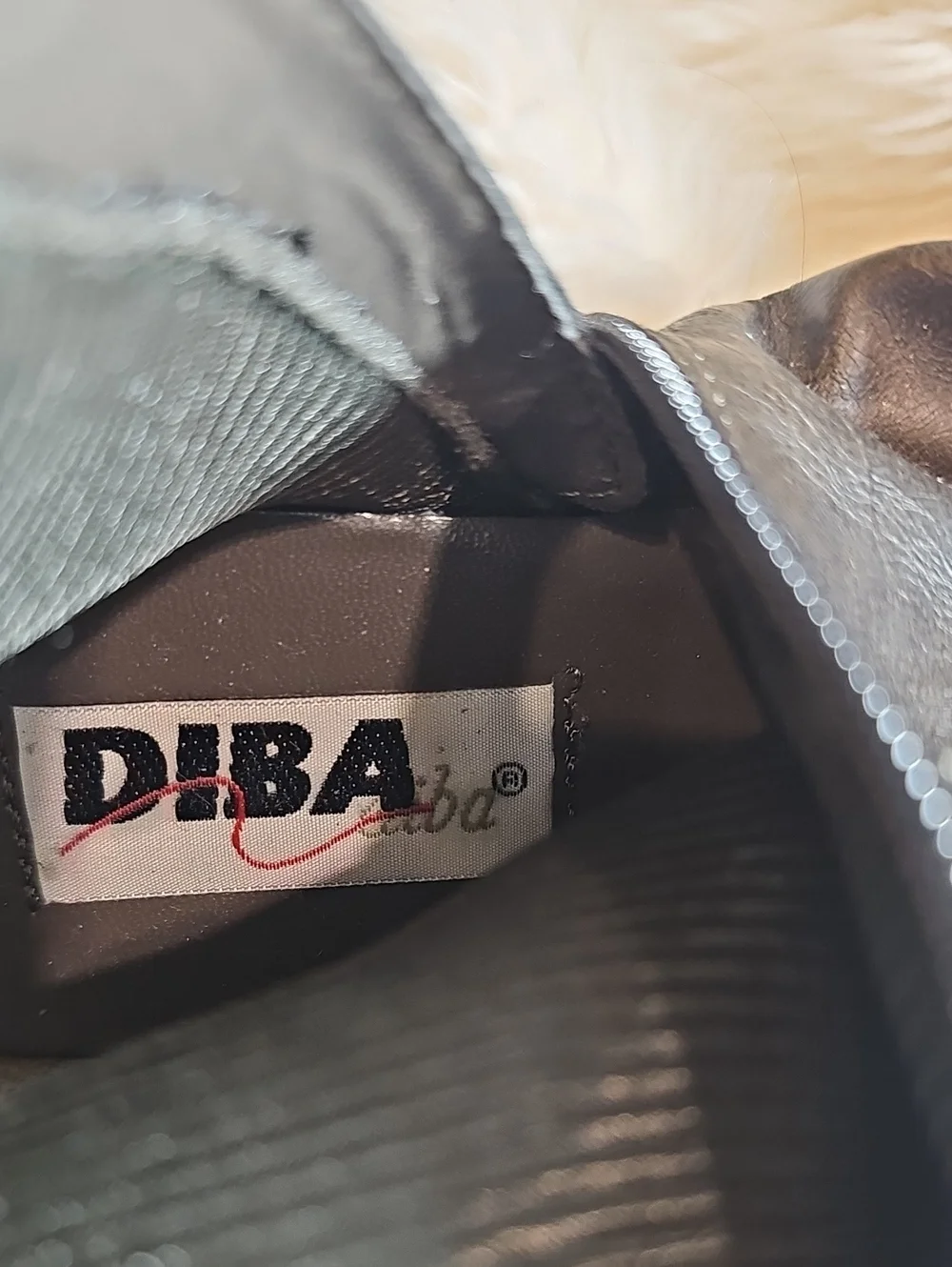 : Diba True Molly Black Tall Riding Boots Buckle Side Zip Size 7M